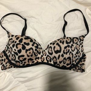 VS VICTORIAS SECRET LEOPARD BALCONETTE PUSH UP 34C
